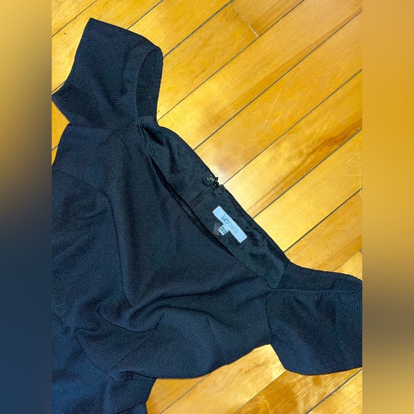 BLACK FORMAL OFF THE SHOULDER DRESS - Picture 3 of 4